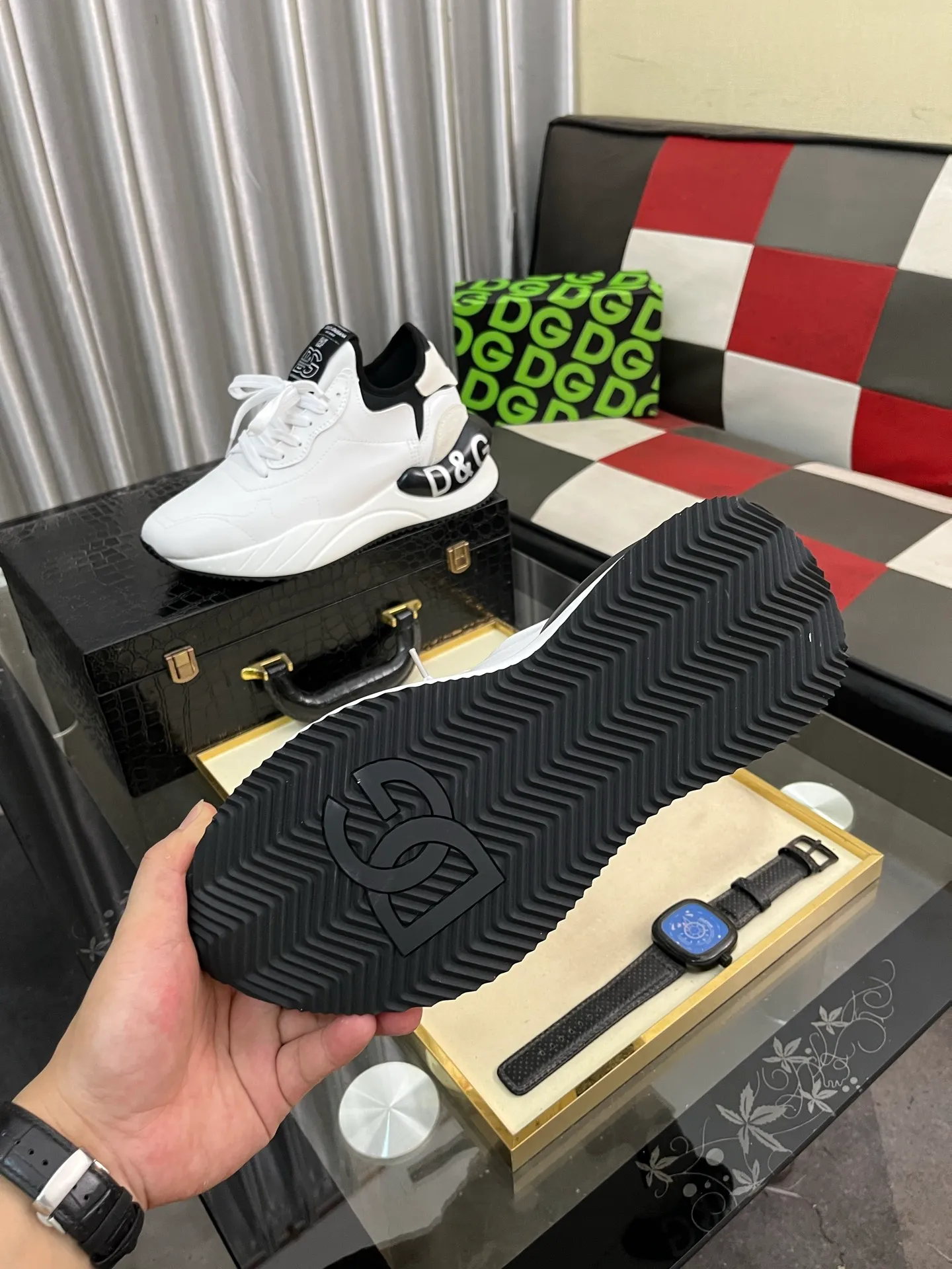 Men's shoes 💰540⌚️⌚️【DG～】Couple casual shoes 2025z cabinet simultaneous sale 🔶Size: 35-46#️⃣The upper is made of multi-material splicing ➕Mesh lining, comfortable and breathable, sole: original comfortable and wear-resistant outsole, ⚠️The real thing📱Photographed🎬The real thing is better📢📢📢